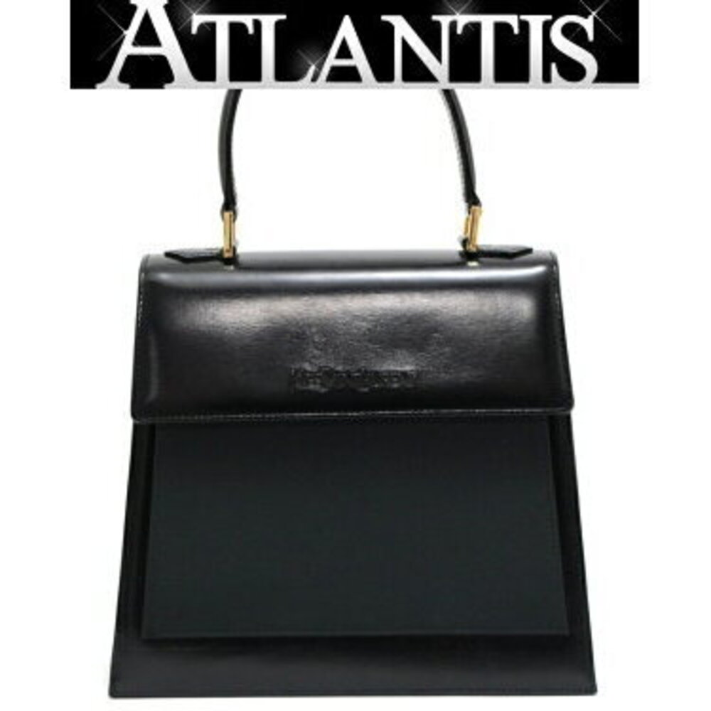 SAINT LAURENT Yves Handbag Black Leather - Picture 1 of 6